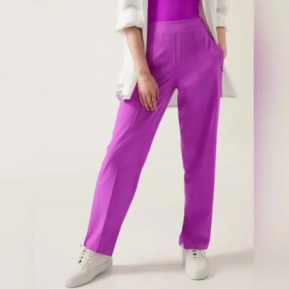 ATHLETA Brooklyn Heights | Vienna Slim Pant Plus Size 22 - Jazzy Purple #882642 - Picture 1 of 10